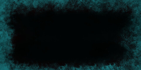 Grungy canvas background or texture. Textured Smoke. Grainy and searched green brush painted grunge texture, painted green. Border frame.