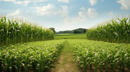 sustainability regenerative corn fields - obrazy, fototapety, plakaty