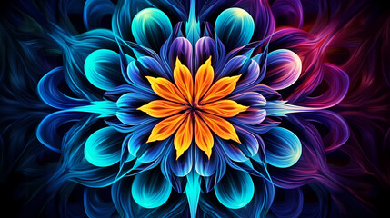 Meticulously designed mandala pattern representing balance, spirituality and inner peace