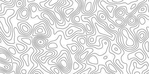 Abstract white topography vector background. Topographic map. Geographic mountain relief. counter map wavy line paper textrue. grid curve line abstract vector illustration .