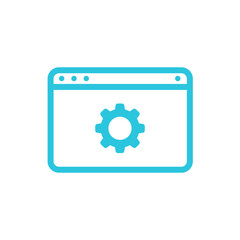 Application form, platform, build project icon. From blue icon set.