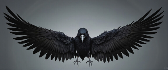 Dark feathers alone on clear backdrop - Innovative technology