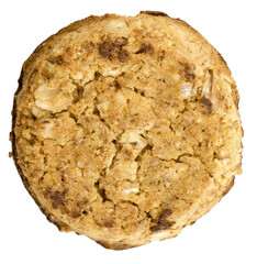 almond biscuit isolated on white or transparent background