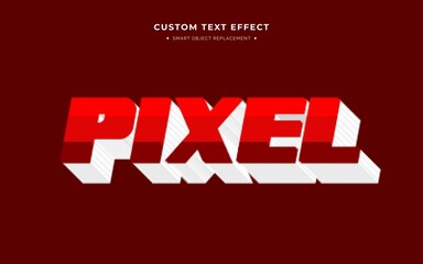 Pixel Arcade 3D Text Style Effect