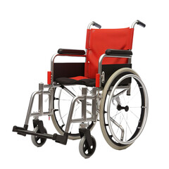 Fototapeta na wymiar Wheelchair on white or transparent background