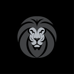 lion head logo design 