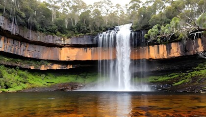 Russell Falls in Tasmania, Australia - obrazy, fototapety, plakaty