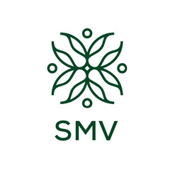SMV  logo design template vector. SMV Business abstract connection vector logo. SMV icon circle logotype.
