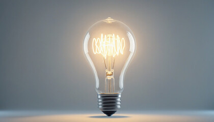 Innovative Glowing Light Bulb Projection