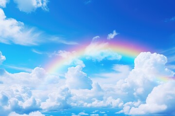 rainbow in the sky. ai generated