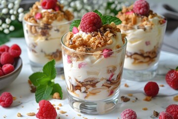 breakfast superfood healthy yogurt professional advertising food photography