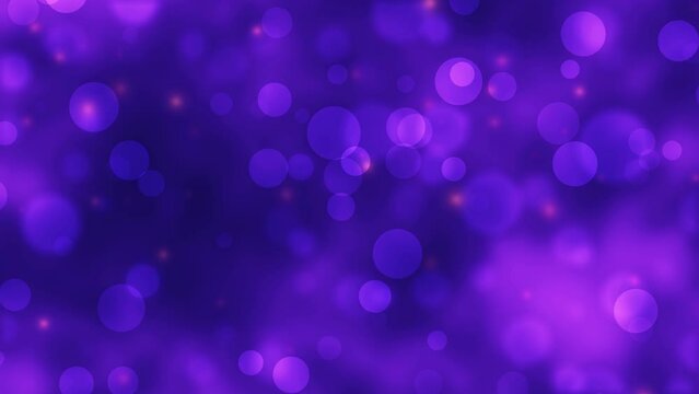 Blue bokeh ring on an abstract background. Abstract illustration with colorful circle shapes. Abstract light blue background with bokeh effect. 3D rendering. 4K animation.