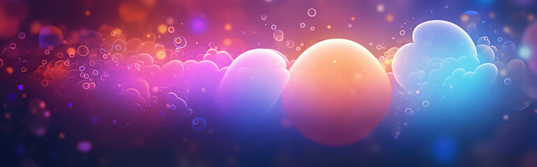 Abstract Party Bubbles Banner