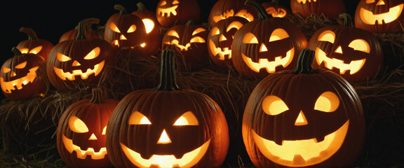 Spooky pumpkin patch