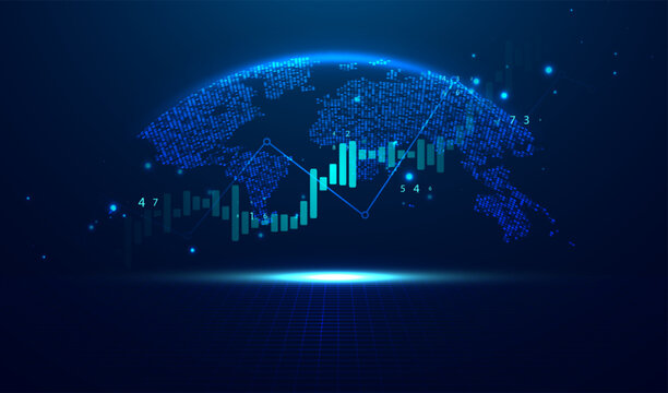 Abstract infographic visualization