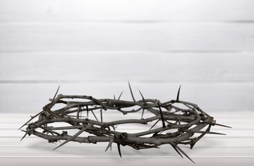 Crown of thorns resurrection of holly Jesus Christ