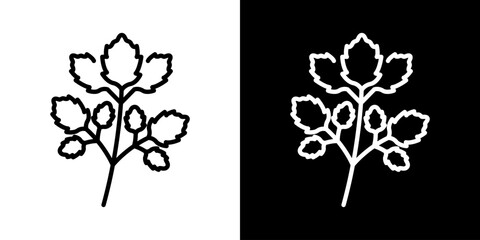 冬の野菜のせりアイコン