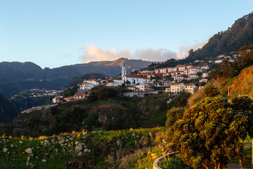 Village Faial at the sunrise, Madeira, Portugal