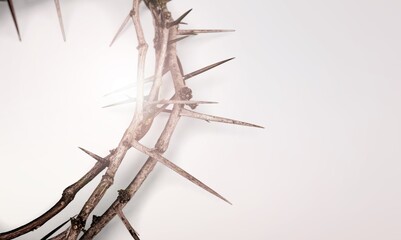 Crown of thorns resurrection of holly Jesus Christ