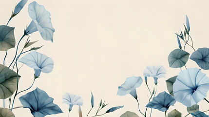 Clipart background of morning glory