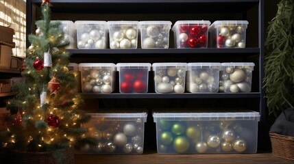 ornaments holiday decoration storage
