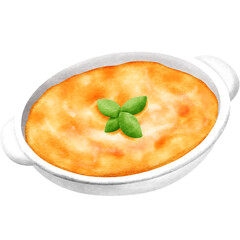 Spinach baked with cheese 