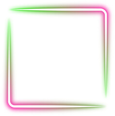 Glowing Square Gradient Neon
