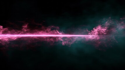 Background image with bright pink laser beams cutting through the darkness of a black background. This creates a fascinating and beautiful display of images.