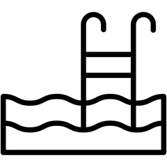 Swimming Pool vector design icon . svg
