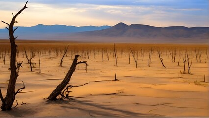 landscape of a dramatically arid region