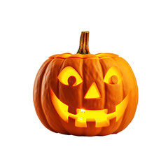 Obraz premium A Halloween Pumpkin isolated on transparent background.