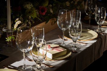 festive table setting