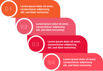 Progress concept infographic with numbers