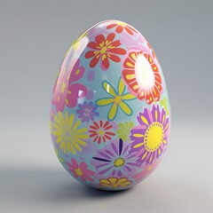 Easter egg colorful background generated ai