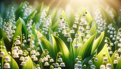 Floral Flower Meadow Sunny Decoration Blossom Garden View Beauty Nature Bright Positive background Illustration