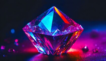 bright crystal. neon colors