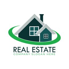 Fototapeta premium Modern style building real estate logo design template. the needs of construction, architecture, and business firms. 