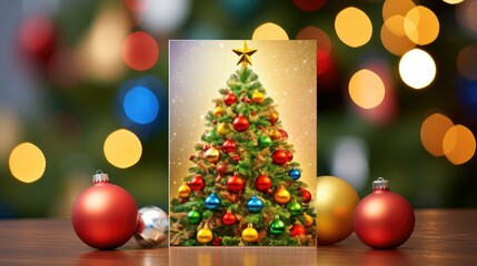 Fototapeta na wymiar joyful colorful holiday card