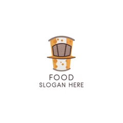 Fototapeten  Food logotypes set. Restaurant vintage design elements, logos, badges, labels, icons and objects © Mithun