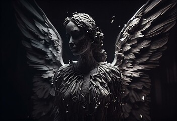 angel in the dark. Generative AI
