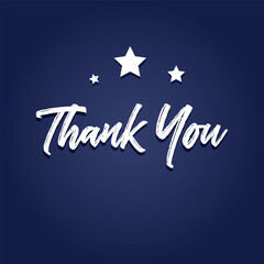 Thank You Hand lettering handmade vector calligraphy