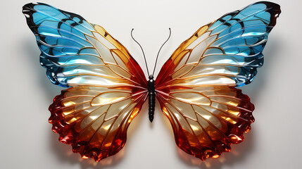 3d rendered photo of butterfly made with generative AI