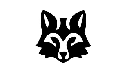 black and white wolf vector