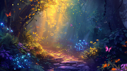 Mystical Woods background.