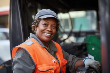 Portrait of a female sanitation worker