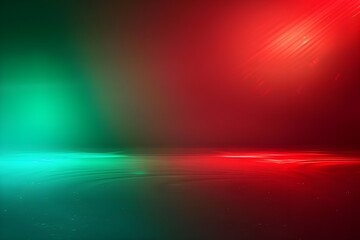 Green mixed with red gradient, bright color, background, illustration, color pair, Generative AI