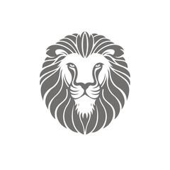 lion head logo vector graphic design 