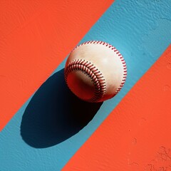 minimalist design background kide have fun with baseball.