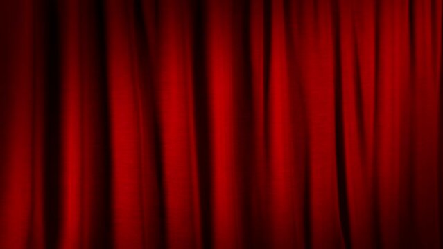 Stage Curtains Theater Detail Moving Shot