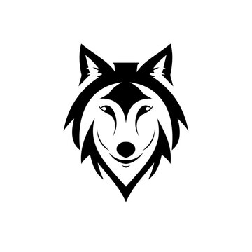 wolf head logo vector